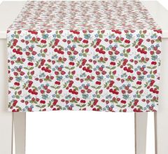 Clayre & Eef - Tafelloper - Aardbeien & Kersen - 50 x 140 cm