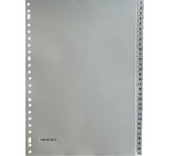 Benza Tabbladen met cijfers 1 - 31 Tabs PP - A4 - 23 ringen