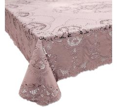 Unique Living - Tafelkleed - Binnen en Buiten - Amira - Vinyl - 137x180cm - oud roze