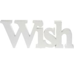 Riverdale - Woord Wish - Hout - 45cm - wit