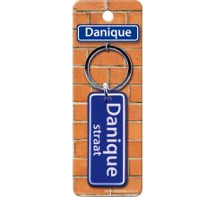 Paper Dreams Sleutelhanger Danique Straat 9 X 3 Cm Ijzer Blauw