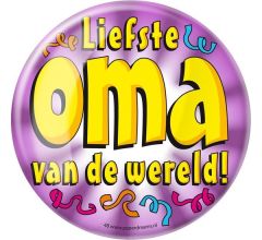 Paperdreams - XL Button - Liefste Oma - Doorsnee 10 cm