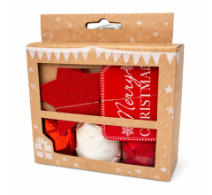 Kerst Cadeaulabel & Lint Set – Merry Christmas – 3 Ster Labels + 3 Cadeaulabels + 3x 10 Meter L