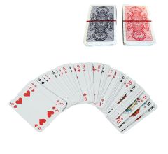 Casino - Profi - Playing Cards - 2 x 55 Speelkaarten - Rood &amp; Blauw - 9,2 x 5,9 cm