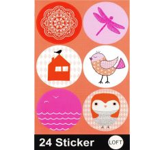 Fun Stickers - Cadeau stickers - 24 stuks - 2 pakjes