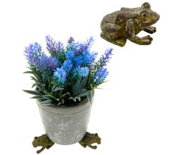 Kikker Bloempothouder Decoratie Voetjes - 2 Setjes van 3 Stuks - 90 x 45 x 50 mm