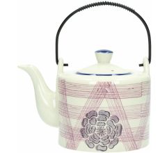 Pomax - Theepot - Vivica - 16,5x12x12 cm - Porselein