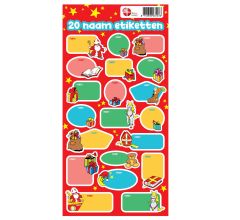 Sinterklaas cadeaulabels naametiketten - 20 stuks