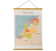 Vintage Landkaart Poster Nederland - 50 x 70 cm