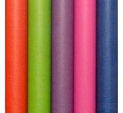 Benza cadeaupapier - Gekleurde kraft inpakpapier - 200 x 70 cm - 10 rollen