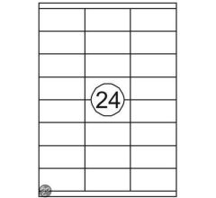 Benza Zelfklevende Etiketten op A4 Vel - 70 x 35 mm - 24 stickers per vel - 100 vel