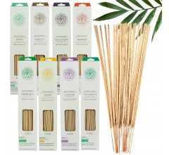 Etherische Wierook Heerlijke Natuurlijke Wierookmix 8 Geuren 200 Stuks - Incl. Marmer wierookhouder