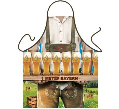 Benza Schort Keukenschort - Ruit Wit-Zwart - 70 x 80 cm