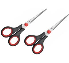 Puntschaar - Kantoor - Softgrip - 15.5 cm - 2 Stuks