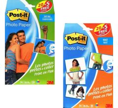 Post-It - Fotopapier Sticky 10x15cm (20 vel + 5 gratis) Herpositioneerbaar - Mat &amp; Zijdeglans -