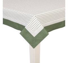 Clayre &amp; Eef Katoenen 150 x 250 Tafelkleed groen - DOT05GR