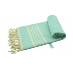 Arowell Ordu Pestemal - Fouta - Hamamdoek - Hammamdoek - Licht mint - 180 x 90 cm