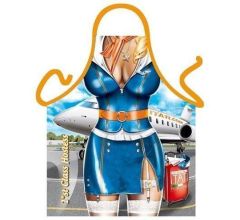Stewardess - Grappig Leuk Sexy Schort Keukenschort