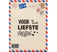 Post Deken - Sprei - Wikkeldoek- Plaid - voor Vriendin - bankdeken - knuffeldeken - 200 x 150 cm