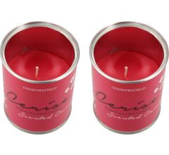 Countryfield Ceríse Essential Oils Geurkaarsen Set – 2 Stuks – Fuchsia – 10x9x8cm