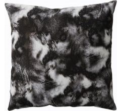 Pomax - BOREAL - Sierkussen - zwart / wit - 45x45 cm