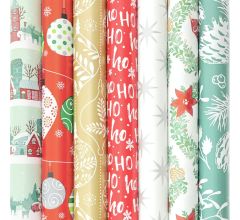 Kerstmis cadeaupapier - luxe kerstpapier inpakpapier voor kerstmis - K632 - 2 meter x 70 cm - 7 rol