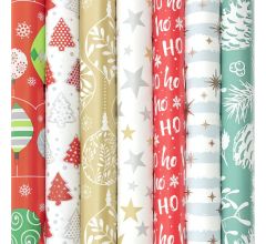 Kerstmis cadeaupapier - luxe kerstpapier inpakpapier voor kerstmis - K649 - 2 meter x 70 cm - 7 rol