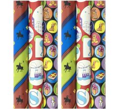 Assortiment Sinterklaas cadeaupapier inpakpapier - 2.5 meter x 50 cm - 6 rollen