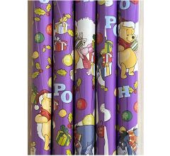 Inpak Cadeaupapier - Christmas Winnie de Poeh - 2 mtr x 70 cm - 5 Rollen