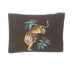 Etui Tijger - Katoen - 23 x 16 x 1 cm