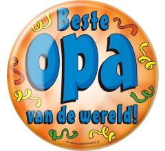 Paperdreams - XL Button - Liefste Opa - Doorsnee 10 cm