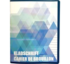 Kladschrift - Kladblok - 210 x 156 mm Lijntjes - 100 Vel - Grijs - 10 Stuks