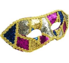 Venetiaans Oogmasker Harlequin - Lisbeth Dahl