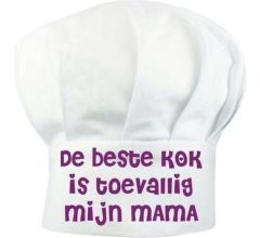 Benza Koksmuts voor volwassenen - De beste kok is toevallig mijn MAMA