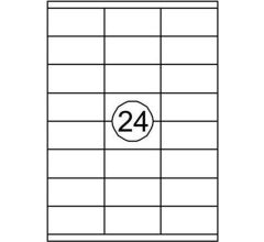 Benza Zelfklevende Etiketten op A4 Vel - 70 x 35 mm - 24 Stickers per vel - 10 vel
