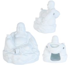 Arowell Geurbrander wax smelt Dikbuik - boeddha - Wit
