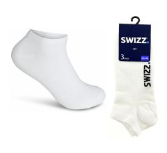 Swizz Sneakersokken 6 paar - Wit - Maat 43/46