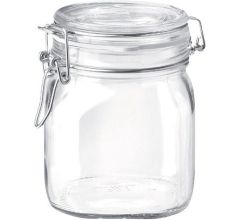 Weckpot - Voorraadpot - Transparant - Vierkant - 750 ml - 1 stuks