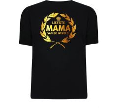 Funny shirt. Gouden Krans T-Shirt - Liefste Mama van de wereld (maat xl)