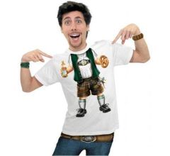 Benza T-Shirt - Baby Bayer - Leuk, Grappig, Mooi, Funny - Wit, Man, Maat L