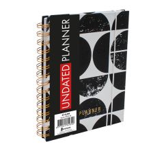 Verhaak Planner undated spiraal black 20x16