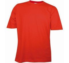 Benza - Basic T-shirt met ronde hals - Rood - Maat M