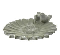 Vogelbad / Vogel Voederschaal - Zonnebloem - Steen - 25 x 23 cm