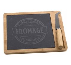 Serveerset Kaas - Kaasplank - 24 x 20 cm