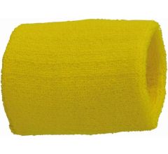 Arowell Premium Pols Zweetbandjes 8 cm - Lichtgeel (2 stuks)