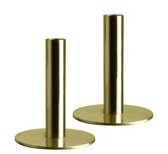 kandelaar goudkleurig 10 x 13 cm - 2 Stuks