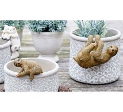 Parlane - Set van 2 Luiaard Pothangers - Bruin - Decoratie