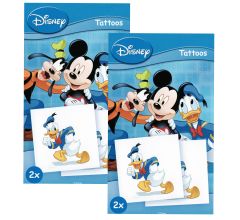 Disney Donald Duck - Neptattoo - Tattoo Kinderen - 2 Setjes Van 2 Stuks