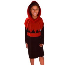 Kinderkostuum Halloween Duivel Jurk Met Capuchon - 10 - 12 Jaar