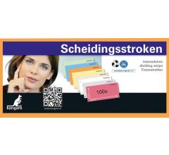 Scheidingsstrook voor 2 ringen - 105 X 240 mm - Oranje